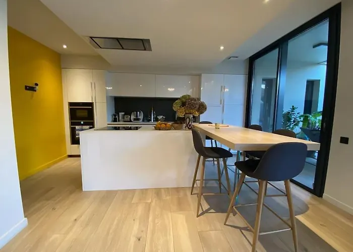 Maison D Architecte Bruges/piscine Chauffee/tram D Villa